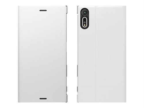 Sony Style Cover Stand SCSG20 - Protection à rabat pour téléphone portable - blanc chaud - pour XPERIA XZs