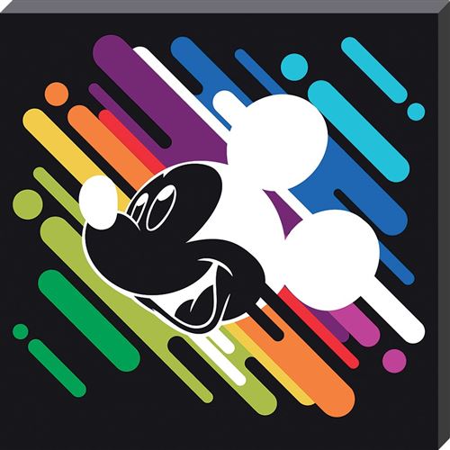 Mickey Mouse imprimée Streaky 40 x 40 x 3.8 cm