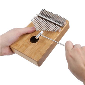Kalimba (piano à Pouce) Portable 17 Lames - En Résine & Bois De Hêtre - Finition Brillante, Son Clair - Idéal Débutant