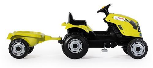 Tracteur à Pédales Smoby Claas Farmer XL + Remorque - Enfant Dès 3 Ans