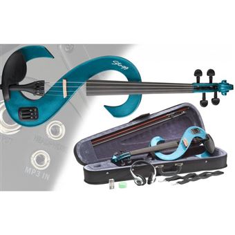 Violon électrique Stagg EVN 4/4 bleu métallisé - 1