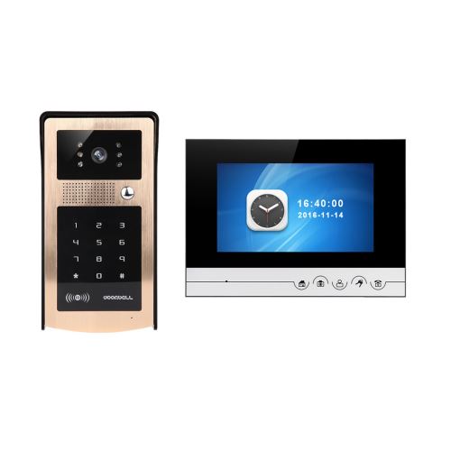 Hd 7 Pouces Lcd Couleur Visiophone Intercom Sonnette Caméra De Vision Nocturne Ue MK376