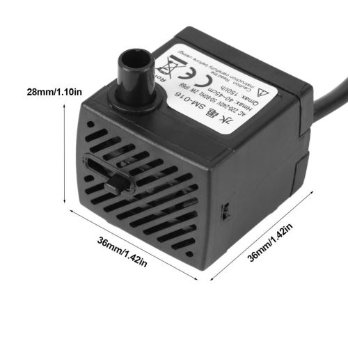 wrtgerht Mini-Pompe à Petite Puissance de Haute qualité AC 220V Pompe à Eau  circulant Coupable de Pompe à Eau Automatique Ultra-Quiet avec Moteur en