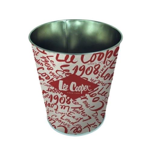 Pierre henry lee cooper corbeille conique - décor original - en métal - classé non feu m1 - 7,5 l - imprimé vernis brillant
