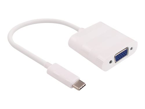 Microconnect Blanc - Adaptateur Vidéo Externe - Usb-C 3.1 - Vga