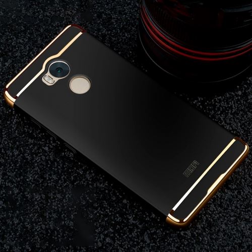 Xiaomi Redmi 4 Prime Noir Coque Protection Plastique Effet Métal Brillante ALS49660