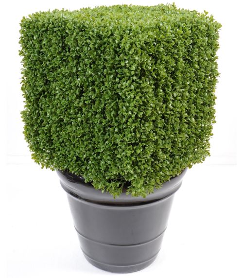Plante artificielle haute gamme Spécial extérieur / Buis carré artificiel -  Dim : 50 x 33 x 33 cm - Achat & prix | fnac