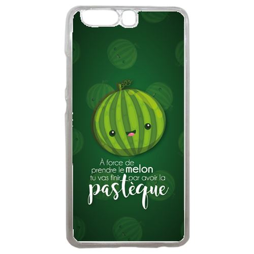 Coque Force De Prendre Le Melon Tu Vas Finir Par Avoir La Pastque Fond Kaki Compatible P10 Transparent