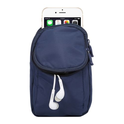 ZTE Blade V8 Lite Pochette Nylon Universel Bleu 15.0 x 9.5 x 2.0cm ALS49886