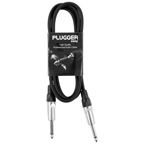 Plugger Câble Jack mâle/mâle mono 1,50 m Noir