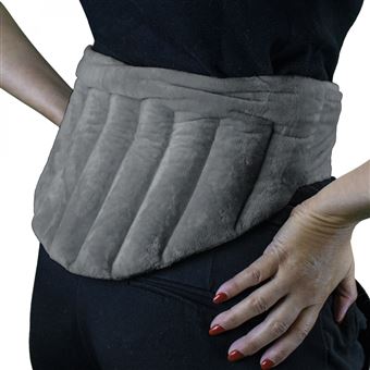Ceinture lombaire chauffante avec bandes auto-agrippantes réglable taille 36 à 54 - Gris - Vivezen - 1