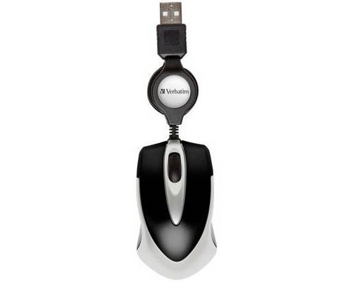Verbatim Go Mini Optical Travel Mouse - souris - USB - noir
