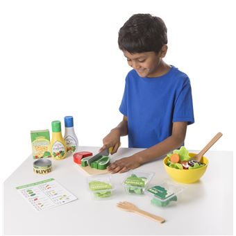 Set nourriture Melissa Doug Slice et salade Toss Play en bois et en feutre Autres jeux d eveil Achat prix fnac