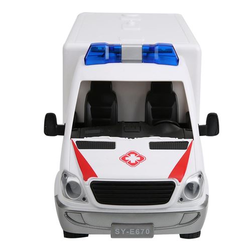 Modèle de voiture d'ambulance, jouet, modèle de voiture, simulation, son et  lumière, cadeaux pour enfants, 1:34 - sous pression et véhicules jouets