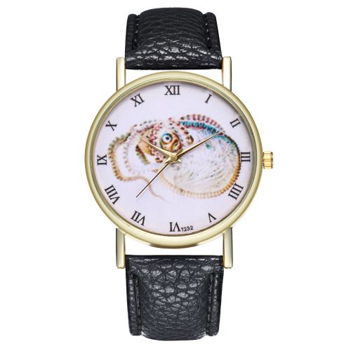 Montre à quartz de style rétro vie marine dames montre à quartz T232-Anoir