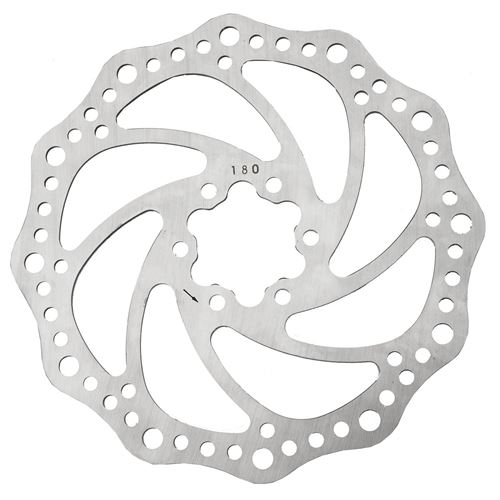 M-Wave disque de frein 180 mm 6 trous acier inoxydable argent