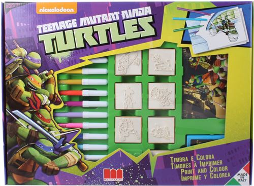 Multiprint Coloriage Ninja Turtles 22 pièces violet