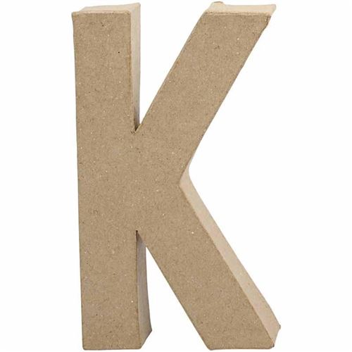 Creotime papier mâché lettre K 20,5 cm