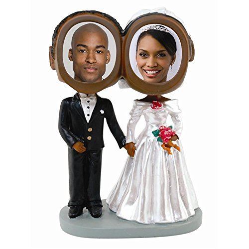 Neil Enterprises, Inc Photo De Couple De Mariage Bobble Heads - Ton Peau Foncé