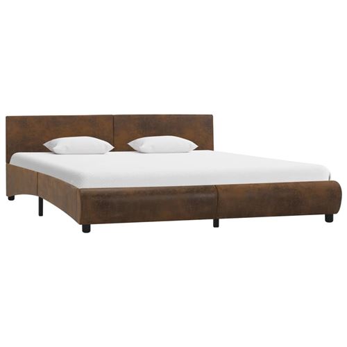 Cadre de lit Marron Similicuir 180 x 200 cm