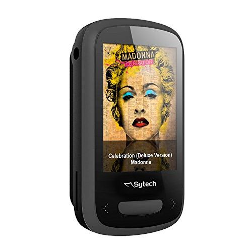 'SYTECH sy791ng - Lecteur MP3/MP4 (Bluetooth V 4.0, LCD/TFT couleur 1,8 pouces, FM numérique, 8 Go, micro-sD Max 32 GB, batterie de lithium 300 mAh), noir