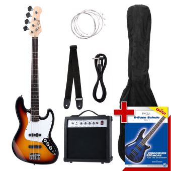 Rocktile Groovers Pack JB set basse électrique (sunburst) - 1