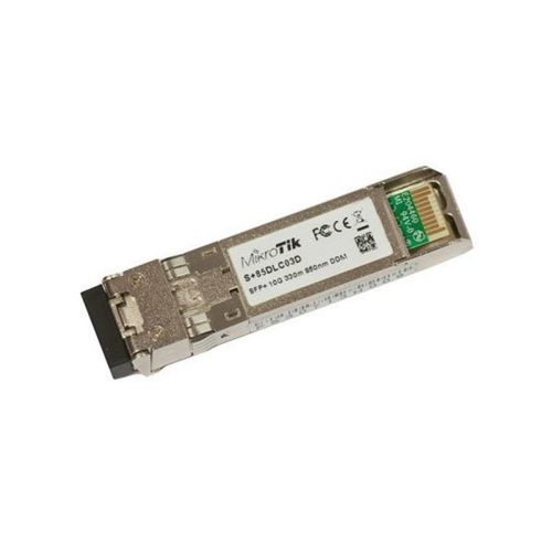 Module SFP+ à fibre optique multimode Mikrotik S+85DLC03D 300 m