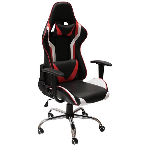 GAMING - Fauteuil de Bureau avec Pi&eacute;tement Chrom&eacute; - Altobuy 