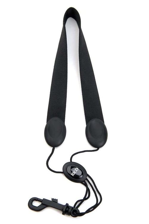 D'Addario SJA13 - Cordon pour saxophone, Alto/Soprano, nylon noir, crochet à mousqueton