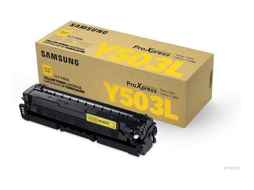 HP CLT-Y503L - À rendement élevé - jaune - original - cartouche de toner (SU491A) - pour ProXpress SL-C3010DW, SL-C3010ND, SL-C3060FR, SL-C3060FW, SL-C3060ND