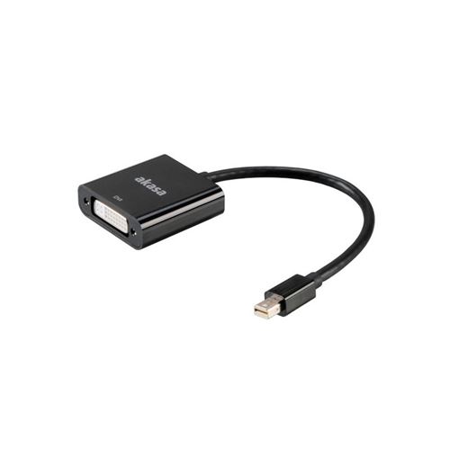 akasa akasa mini-displayport adapter (passiv) auf dvi - schwarz noir