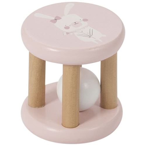Petit rouleau hollandais hochet rose
