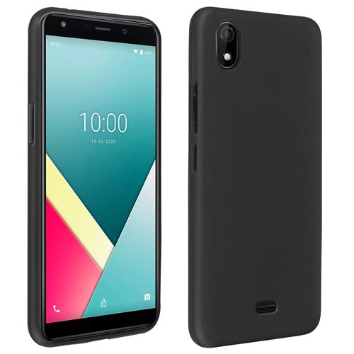 Coque pour Wiko Y61 Silicone Gel Flexible Ultra-fine et Légère Noir