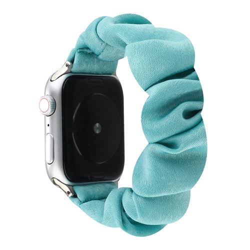 Bracelet en tissu élastique élégant pour Apple Watch Series 6/ SE/ 5/ 4 44mm - Vert
