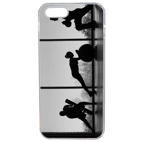 Coque Fitness Noir Et Blanc Compatible Iphone 5s Transparent