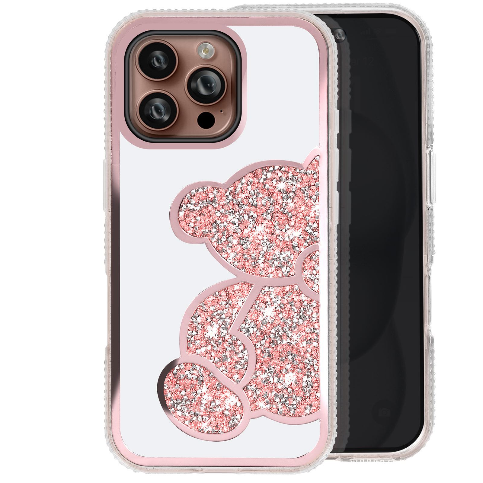 Coque MagSafe Pailletée Pour IPhone – Antichoc, Glitter, Compatible 16/15/14/13/12/11 Pro Max