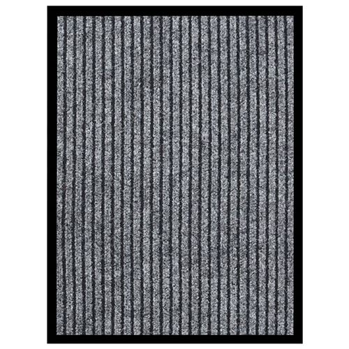 Vidaxl Gris Paillasson Rayé - Image 3