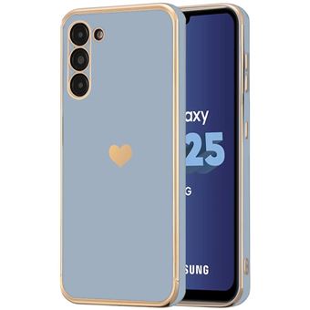 Coque pour Samsung Galaxy A25 5G - Silicone Cœur Protection Antichoc Souple Slim Bleu - BOOLING - 1