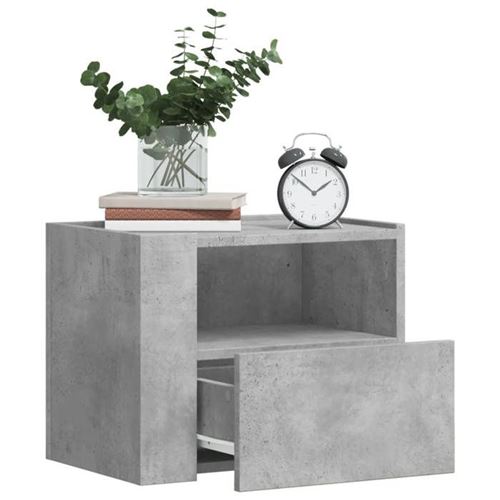 VIDAXL - Table de chevet murale - Lot de 2 - Gris béton - 45x30x35 cm - Image 2
