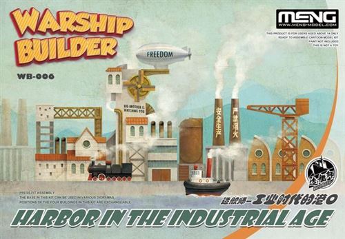 Warship Builder-harbor In The Industrial Age (cartoon Model)- Meng-model