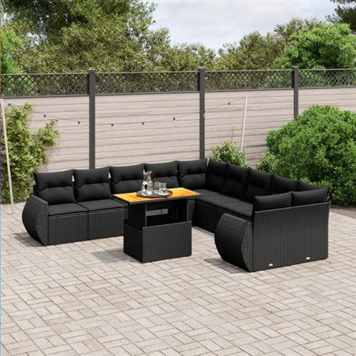 Vidaxl Vida Xl Ensemble Salon De Jardin - 11 Pcs - Image 3