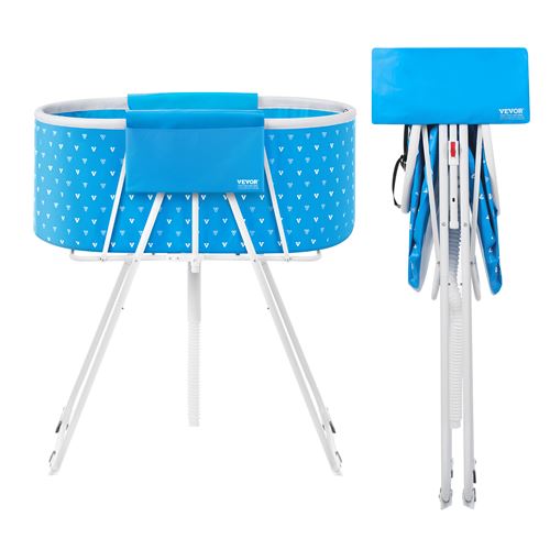 Baignoire Pliable Chien Station de Douche Surélevée Portable-VEVOR pour Chiens Chats Petite Moyenne Taille Intérieur Extérieur-Bleu