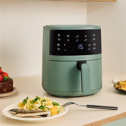 AIR FRYER EASY - Friteuse &agrave; air 4,5 L - Sauge