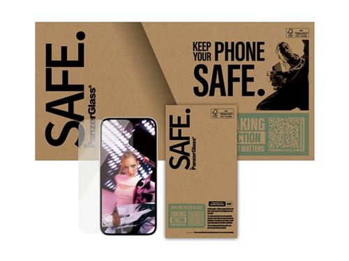 SAFE. by PanzerGlass - Protection d'écran pour téléphone portable - coupe ultra-large - verre - pour Apple iPhone 13, 14, 14 Pro
