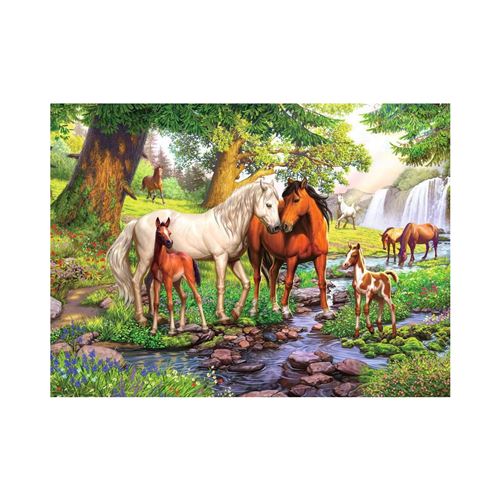 Puzzle Ravensburger - Chevaux près de The Stream, 300 pièces XXL