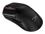 HyperX Pulsefire Haste 2 - Souris - optique - 6 boutons - sans fil, filaire - 2.4 GHz, Bluetooth 5.0 - récepteur sans fil USB - blanc