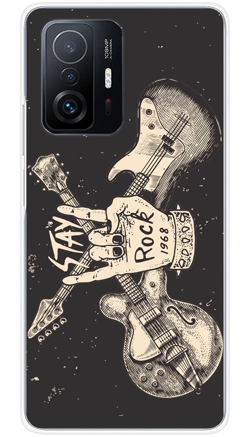 Coque en silicone imprimée compatible Xiaomi Mi 11T 5G Mi 11T Pro 5G Stay rock