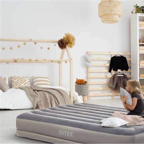 Matelas gonflable Intex - PremAire I - Lit français - 137x191x36 cm