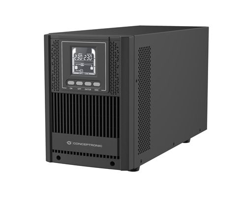Conceptronic ZEUS52ES2K alimentation d'énergie non interruptible Double-conversion (en ligne) 2 kVA 1800 W 4 sortie(s) CA