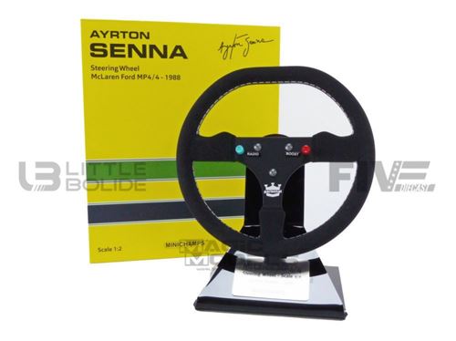 Voiture Miniature de Collection MINICHAMPS 1-2 - ACCESSOIRES Mclaren Honda MP4/4 Steering Wheel - 1988 - Black - 254880012